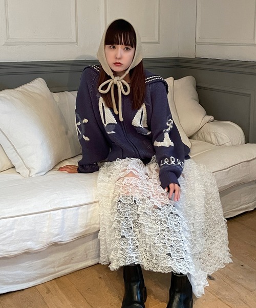 poiregnee（ポワニェ）の「ニットヘッドスカーフ（その他ヘアアクセサリー・レディース・ベージュ/アイボリー・FREE）」の20枚目の写真