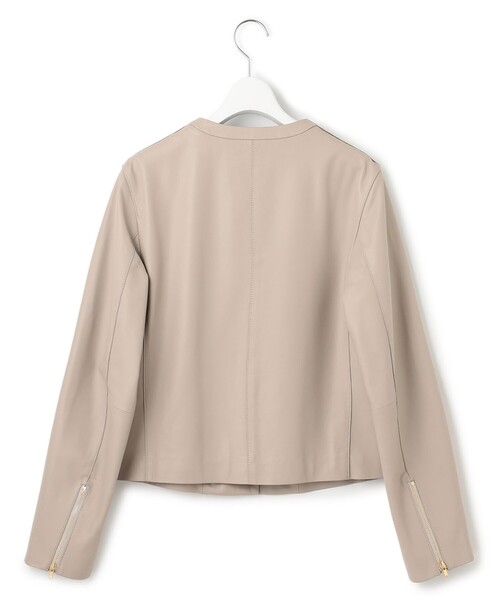 セール】ラムレザー ノーカラージャケット（ノーカラージャケット