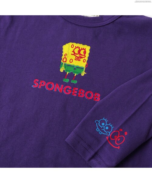 スポンジボブコラボ 長袖カットソー ブラック 楽天市場】スポンジボブ
