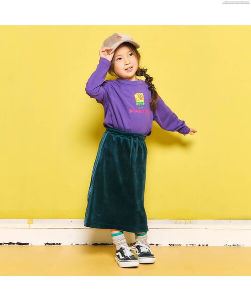 セール】【親子お揃い可能】スポンジ・ボブ 長袖Tシャツ（T