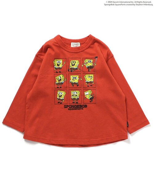セール】【親子お揃い可能】スポンジ・ボブ 長袖Tシャツ（Tシャツ