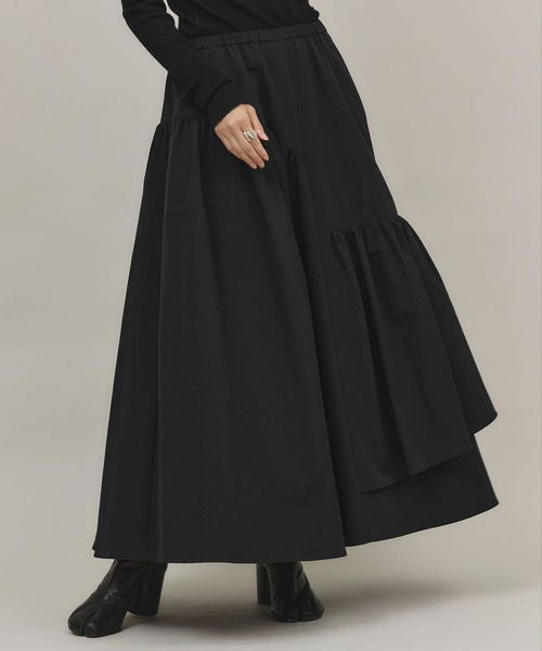 Curensology（カレンソロジー）の「Curensology(カレンソロジー)/イレギュラーティアードスカート（スカート・レディース・ブラック・FREE）」の17枚目の写真