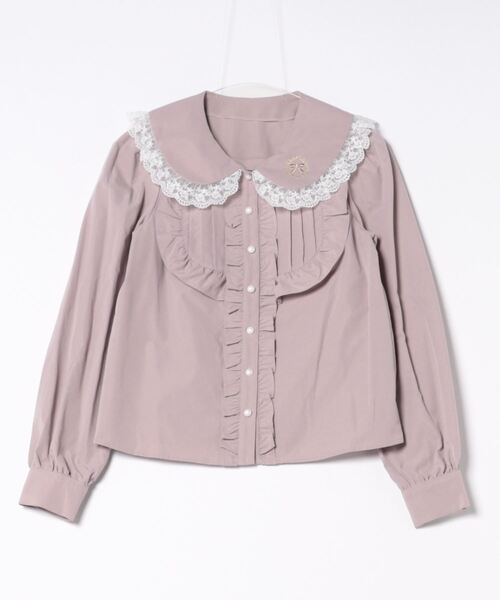 Ank Rouge（アンクルージュ）の「リボン刺繍ブラウス（シャツ/ブラウス・レディース・ブラック/ホワイト/ピンク・M）」の17枚目の写真