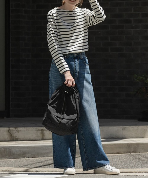 FORK&SPOON(フォークアンドスプーン)の「FORK&SPOON ボートネックボーダー(Tシャツ/カットソー・レディース・ホワイト系その他/レッド系その他/ベージュ系その他/ブルー系その他・1/2)」の11枚目の写真