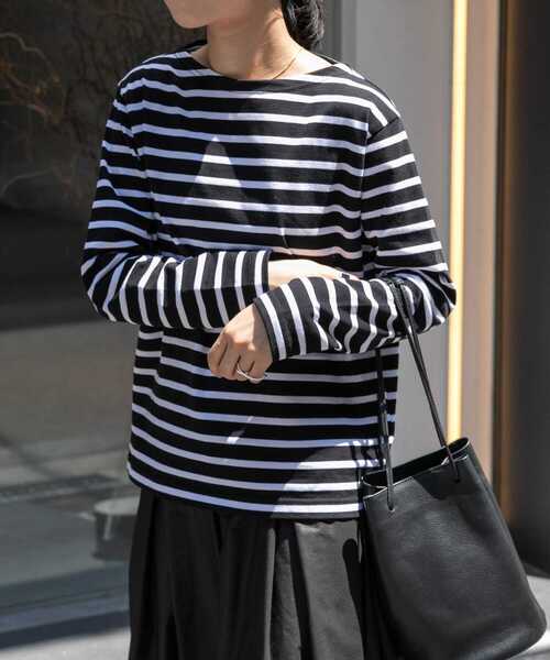 FORK&SPOON(フォークアンドスプーン)の「FORK&SPOON ボートネックボーダー(Tシャツ/カットソー・レディース・ホワイト系その他/レッド系その他/ベージュ系その他/ブルー系その他・1/2)」の13枚目の写真