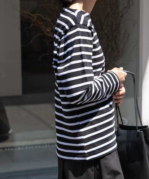 Safarispot ボーダー フード bohemianseoul セール】FORK&SPOON ボートネックボーダー（Tシャツ/カットソー