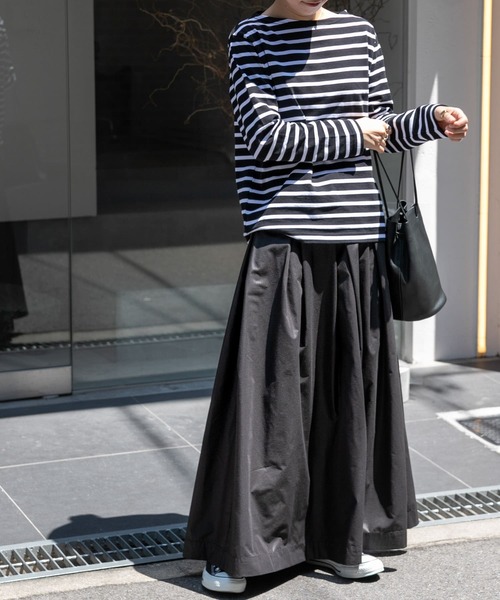 Safarispot ボーダー フード bohemianseoul セール】FORK&SPOON ボートネックボーダー（Tシャツ/カットソー