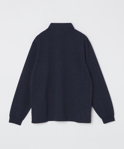 SHIPS（シップス）の「【WEB限定】SHIPS: 吸水速乾・UVケア Drymix（R）ワンポイントロゴ ボタンダウン 長袖ポロシャツ（ポロシャツ・メンズ・ブラック/ライトグレー/ネイビー/ロイヤルブルー/トップグレー・SMALL/MEDIUM/LARGE/X-LARGE）」の19枚目の写真