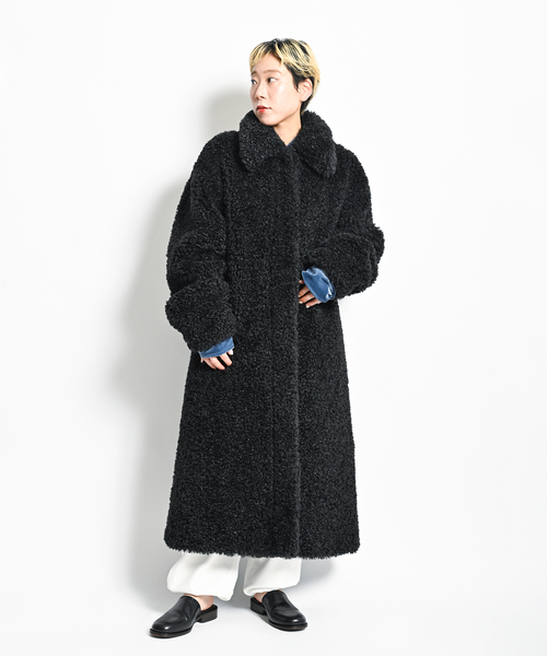 CITYSHOP SHEEP FUR LIKE コート ブラック　36 CITYSHOP（シティーショップ）の「SHEEP FUR LIKE コート（その他