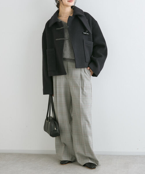 RIVE DROITE（リヴドロワ）の「【着映え◎】フリンジチェーンチェックパンツ（その他パンツ・レディース・グレー/ベージュ・36/38）」の14枚目の写真