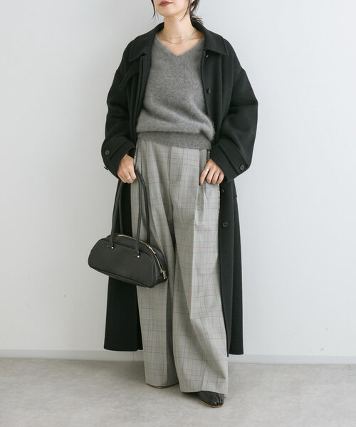 RIVE DROITE（リヴドロワ）の「【着映え◎】フリンジチェーンチェックパンツ（その他パンツ・レディース・グレー/ベージュ・36/38）」の18枚目の写真