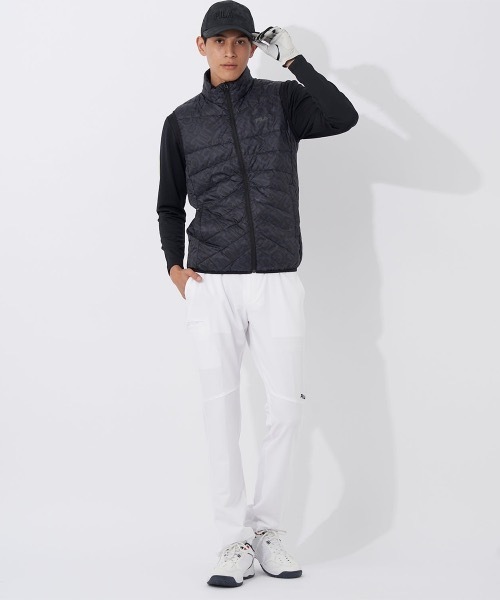 FILA GOLF ファー付きキルティングベスト LL セール】【FILA GOLF/フィラゴルフ】ダウンベスト ゴルフ