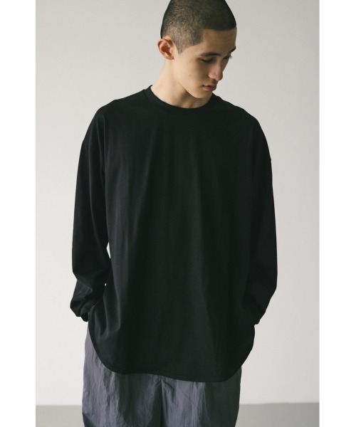 STYLEMIXER(スタイルミキサー)の「ユニセックスラウンドロンT(Tシャツ/カットソー・メンズ・ベージュ/ホワイト/ブラック・SMALL/MEDIUM/LARGE)」の3枚目の写真