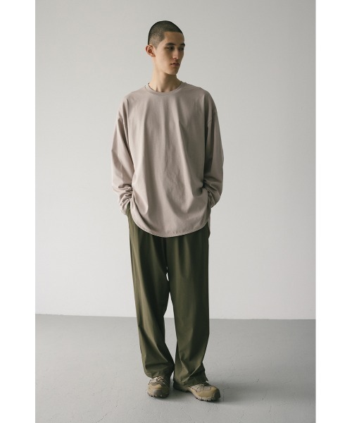 STYLEMIXER(スタイルミキサー)の「ユニセックスラウンドロンT(Tシャツ/カットソー・メンズ・ベージュ/ホワイト/ブラック・SMALL/MEDIUM/LARGE)」の8枚目の写真
