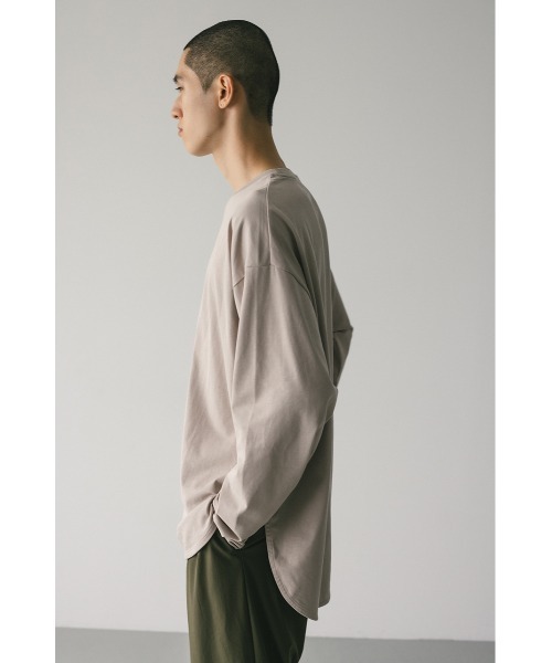 STYLEMIXER(スタイルミキサー)の「ユニセックスラウンドロンT(Tシャツ/カットソー・メンズ・ベージュ/ホワイト/ブラック・SMALL/MEDIUM/LARGE)」の10枚目の写真