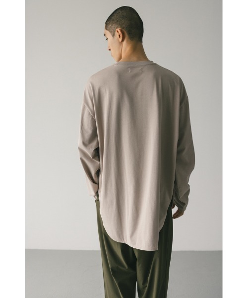 STYLEMIXER(スタイルミキサー)の「ユニセックスラウンドロンT(Tシャツ/カットソー・メンズ・ベージュ/ホワイト/ブラック・SMALL/MEDIUM/LARGE)」の11枚目の写真