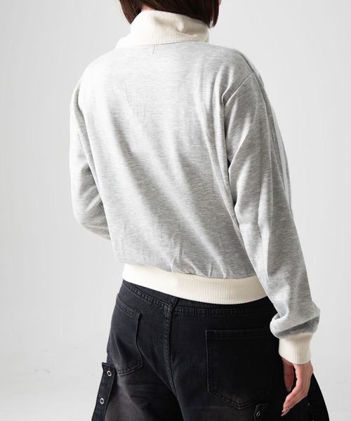 .KOM（ドットコム）の「A'GEM/9 × .kom『.kom/ドットケーオーエム』リボンスポーツジャージ（ジャージ・レディース・ブラック/グレー・FREE）」の11枚目の写真