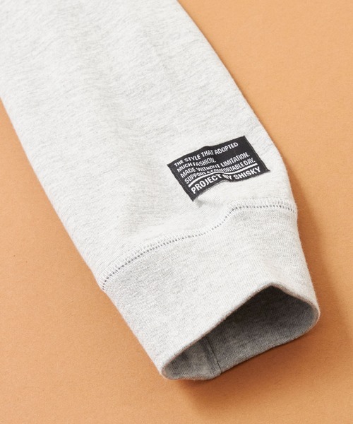 SHISKY（シスキー）の「SHISKY / シスキー ワンポイント ステッチデザイン オーバーサイズ ロンT 長袖 キッズ（Tシャツ/カットソー・キッズ・オフホワイト/ブラック/ダークグリーン/チャコール/パープル/杢グレー・110/140/130/120/160/150）」の9枚目の写真