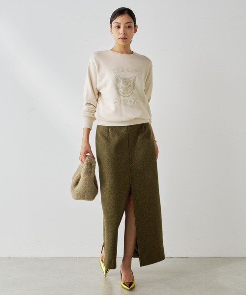 Whim Gazette（ウィムガゼット）の「CATプリント裏毛プルオーバー