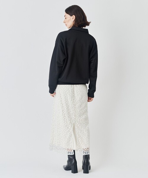 UNFILO（アンフィーロ）の「【男女兼用】ナイロン裏毛 ポロ（Tシャツ/カットソー・メンズ・ブラック系/イエロー系/ダルブルー系・SMALL/MEDIUM/LARGE/X-LARGE）」の6枚目の写真