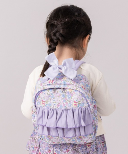 ANPANMAN KIDS COLLECTION(アンパンマンキッズコレクション)の「総柄フリルリュック6L(バックパック/リュック・キッズ・ラベンダー/ピンク・FREE)」の2枚目の写真