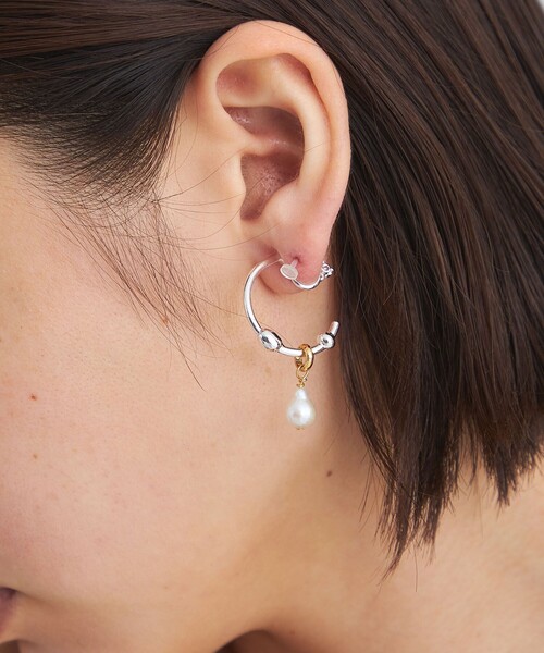 ＜anisotea＞A Pearl Hoop イヤリング（イヤリング）｜anisotea（アニソテア ）