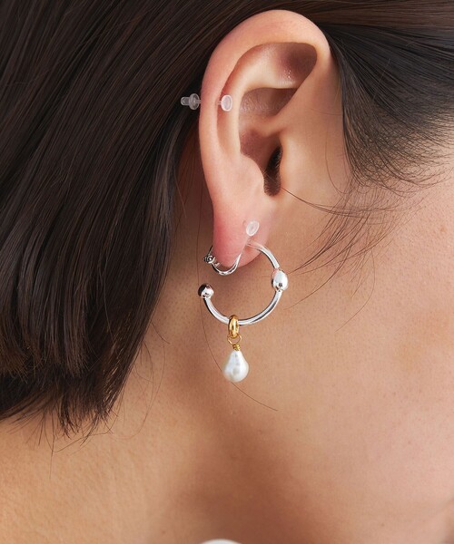＜anisotea＞A Pearl Hoop イヤリング（イヤリング）｜anisotea（アニソテア ）