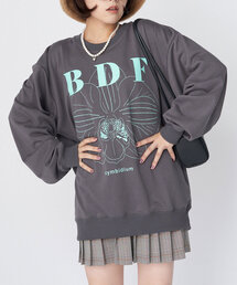 【WEB限定】BDFフラワープリントスウェット