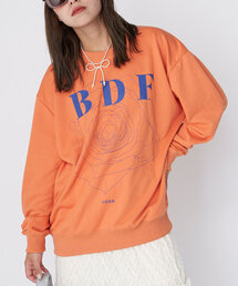 【WEB限定】BDFフラワープリントスウェット