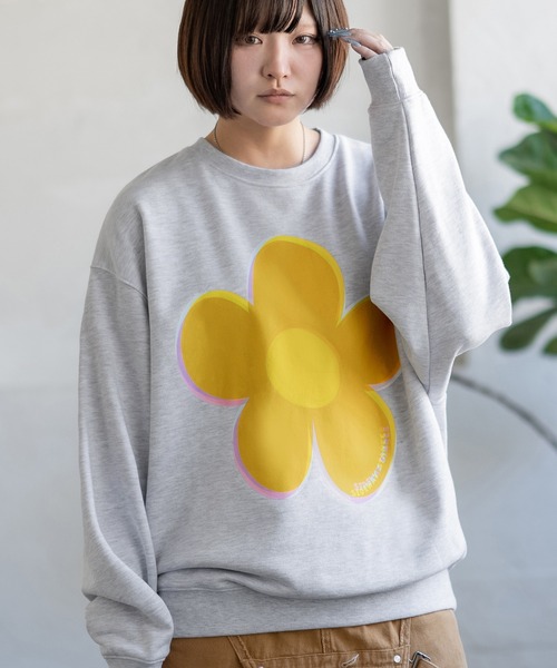 SIDEWAY STANCE（サイドウェイスタンス）の「【SIDEWAY STANCE】プリント スウェット トレーナー（スウェット・メンズ・ブラック系1/ネイビー/グレー/ネイビー系/ライトグレー系1/ブラック系2/ブラック系/ブラック/ネイビー系2/ネイビー系1/ライトグレー系2/ライトグレー系/ブラック系3/ライトグレー系3/ネイビー系3・SMALL/X-LARGE/LARGE/MEDIUM）」の9枚目の写真