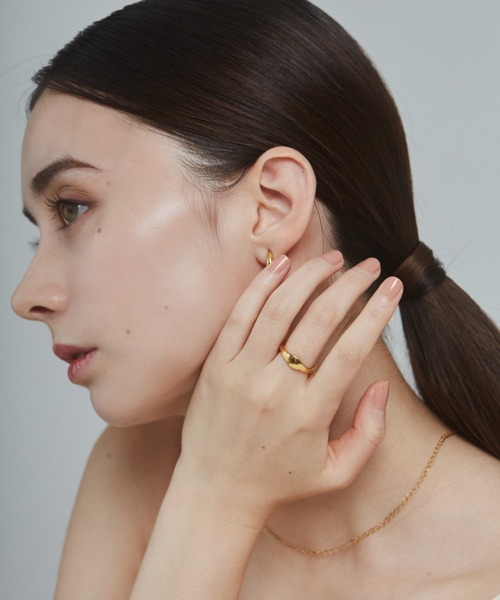 ciite' surgical stainless(シーテサージカルステンレス)の「【 金属アレルギー対応 】 ニュアンスリング サージカルステンレス (リング・レディース・ゴールド/シルバー・13号/11号)」の18枚目の写真