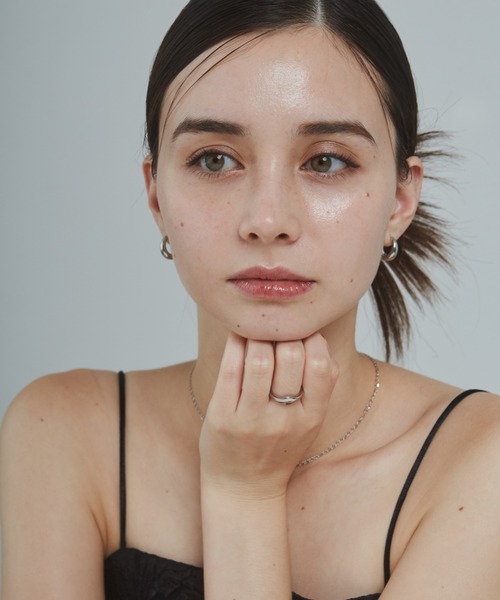 ciite' surgical stainless(シーテサージカルステンレス)の「【 金属アレルギー対応 】 ニュアンスリング サージカルステンレス (リング・レディース・ゴールド/シルバー・13号/11号)」の21枚目の写真