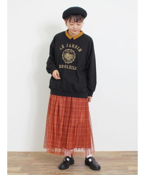 Samansa Mos2（サマンサ モスモス）の「チュールプリーツスカート（スカート・レディース・キナリ/グリーン/チャコールグレー/レッド・F）」の19枚目の写真