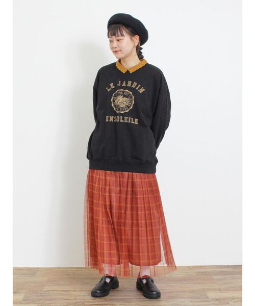 Samansa Mos2（サマンサ モスモス）の「チュールプリーツスカート（スカート・レディース・キナリ/グリーン/チャコールグレー/レッド・F）」の20枚目の写真