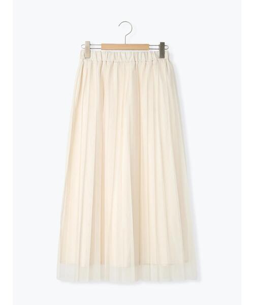 Samansa Mos2（サマンサ モスモス）の「チュールプリーツスカート（スカート・レディース・キナリ/グリーン/チャコールグレー/レッド・F）」の12枚目の写真