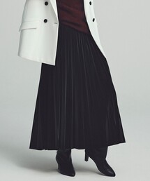 【CLASSY.1月号掲載・洗える】ラミネートプリーツ スカート