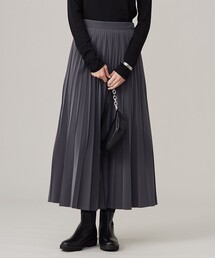 【CLASSY.1月号掲載・洗える】ラミネートプリーツ スカート