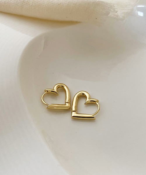 【極美品】CCロゴ ハートフープピアス ピアス ハートフープピアス レディース : ZOZOTOWN Yahoo!店