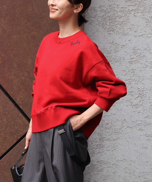 ジャーナルスタンダード　・JOURNAL STANDARDフェードロゴスウェット JOURNAL STANDARD relume トレーナー スウェット オフショルロゴ