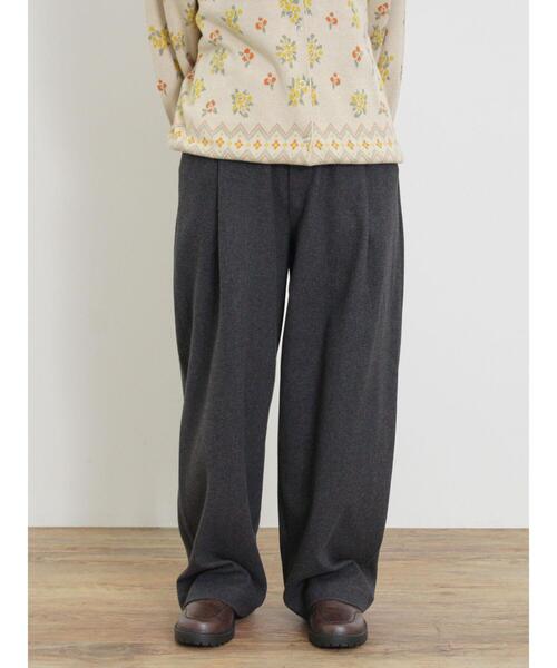 Samansa Mos2(サマンサ モスモス)の「【抗菌防臭】ジャージータックパンツ(その他パンツ・レディース・チャコールグレー/ベージュ/モカ・L/M)」の5枚目の写真