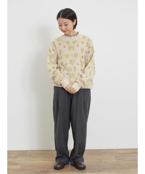 Samansa Mos2(サマンサ モスモス)の「【抗菌防臭】ジャージータックパンツ(その他パンツ・レディース・チャコールグレー/ベージュ/モカ・L/M)」の7枚目の写真