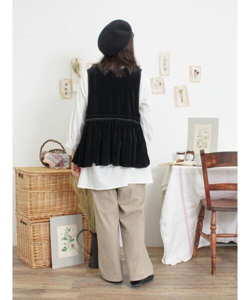 Samansa Mos2(サマンサ モスモス)の「【抗菌防臭】ジャージータックパンツ(その他パンツ・レディース・チャコールグレー/ベージュ/モカ・L/M)」の13枚目の写真