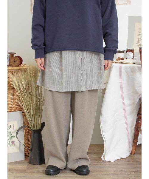 Samansa Mos2(サマンサ モスモス)の「【抗菌防臭】ジャージータックパンツ(その他パンツ・レディース・チャコールグレー/ベージュ/モカ・L/M)」の19枚目の写真