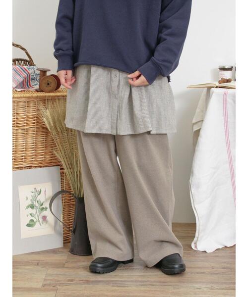 Samansa Mos2(サマンサ モスモス)の「【抗菌防臭】ジャージータックパンツ(その他パンツ・レディース・チャコールグレー/ベージュ/モカ・L/M)」の21枚目の写真