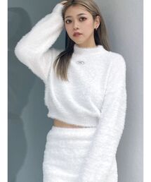 GYDA | GYDAプレートシャギーニットトップス【SETUP着用可】(ニット/セーター)