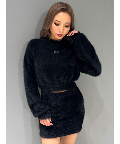 GYDA（ジェイダ）の「GYDAプレートシャギーニットトップス【SETUP着用可】（ニット/セーター・レディース・ブラック/オフホワイト/ベージュ・FREE）」の16枚目の写真