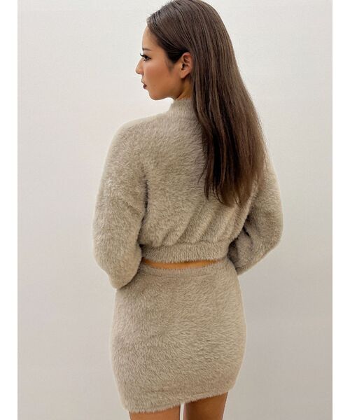 GYDA（ジェイダ）の「GYDAプレートシャギーニットトップス【SETUP着用可】（ニット/セーター・レディース・ブラック/オフホワイト/ベージュ・FREE）」の22枚目の写真