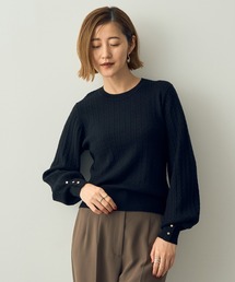 YECCA VECCA | 金釦ミニケーブルニット(ニット/セーター)