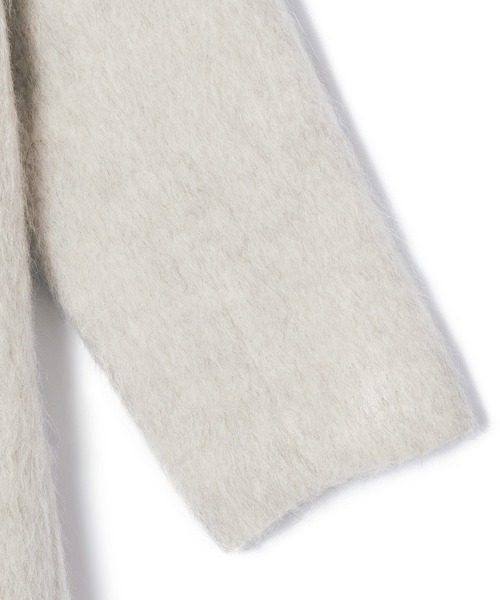 ADAM ET ROPE'（アダムエロペ）の「ウェーブシャギーミドルコート（チェスターコート・レディース・キナリ/グレー・FREE）」の19枚目の写真