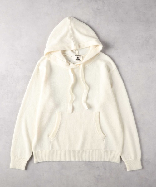Right-on(ライトオン)の「ニットパーカー(ニット/セーター・レディース・ブラウン/オフホワイト・M/L/XL)」の11枚目の写真